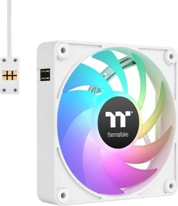 Ventilatorë kasë Thermaltake CT120 EX ARGB 3x120mm, PWM, lidhje magnetike, Bardhë