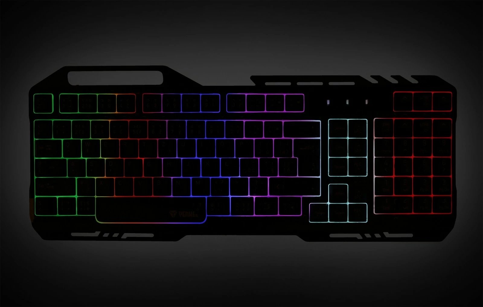 Tastierë YENKEE Shadow YKB 3200, me ndriçim LED, me kabllo, e zezë