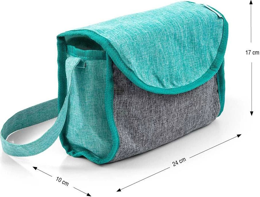 Set kukulle, Milly Mally, Elsa Prestige, me krevat, ndenjëse të lartë dhe çanta, jeshile mint