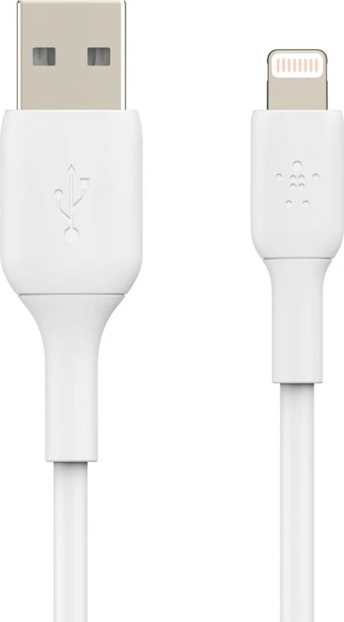 Kabllo Belkin CAA001BT3MWH, 3 m, Lightning, USB A, Bardhë