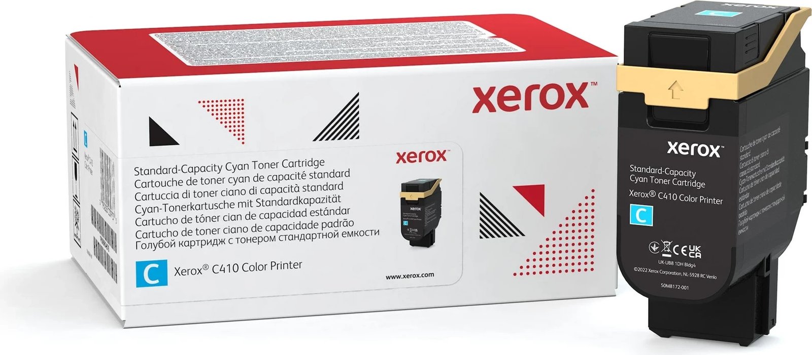 Toner Xerox Genuine C410/VersaLink C415, Cyan, Kapacitet standard, 2000 faqe