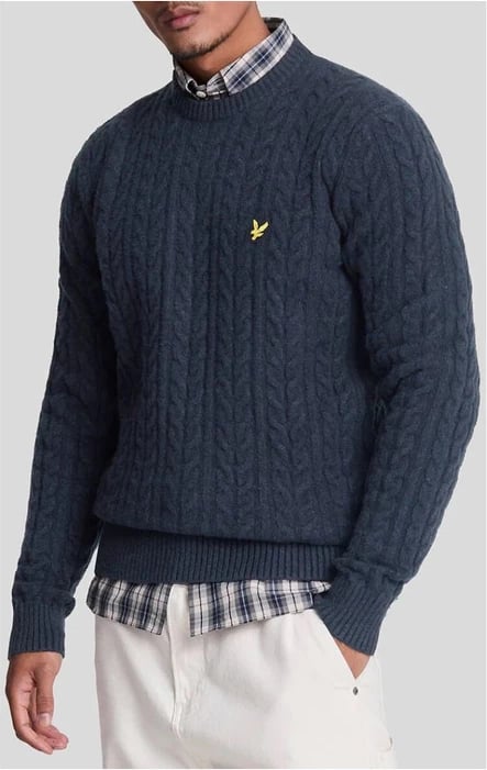 Xhemper për meshkuj Lyle & Scott, blu