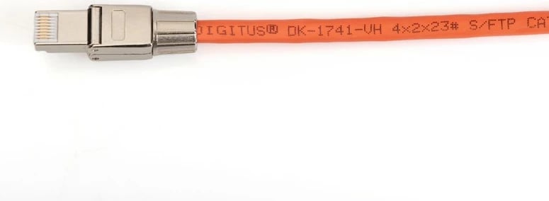 Plug modular RJ45 Digitus DN-93634, Cat.6A, shielded, toolless, metal, 50mm