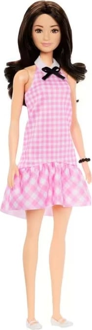 Kukull Barbie Fashionistas Mattel HRH21 me fustan rozë