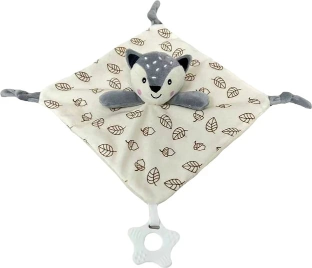Lodër pelushi TULILO Miluś Fox, 25x25 cm, krem/gri