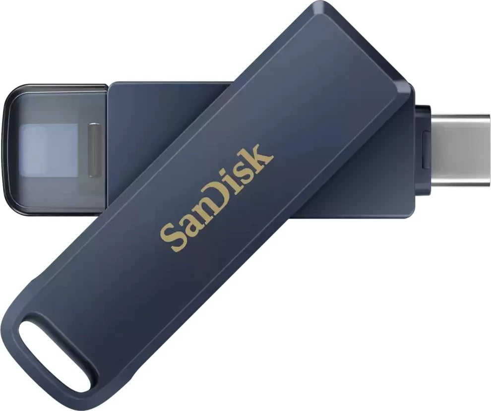 USB flash SanDisk iXpand 64GB, USB Type-C/Lightning, 3.2 Gen 1, blu