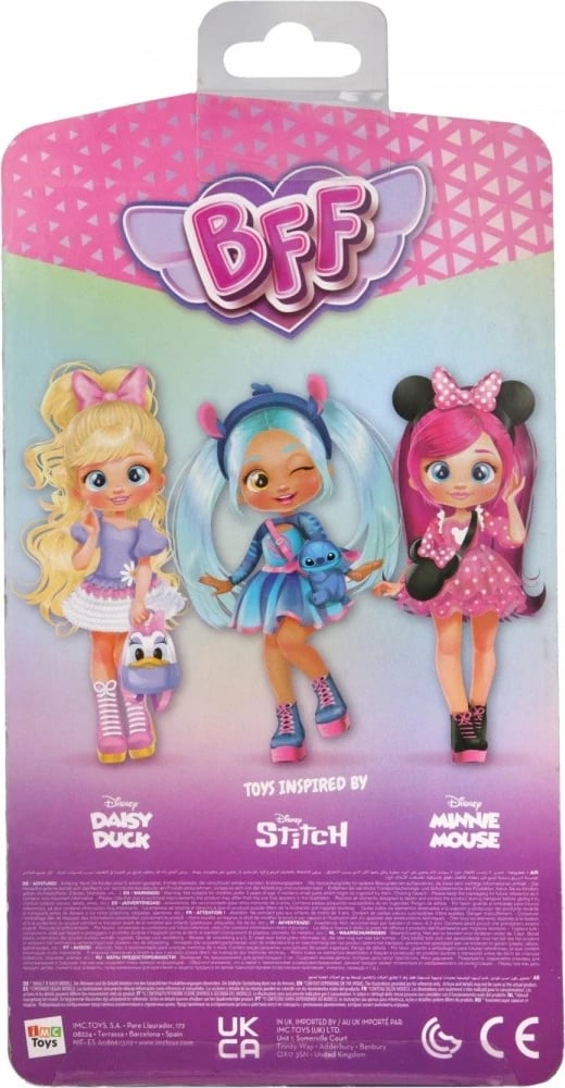 Kukull Cry Babies BFF Disney Minnie, Tm Toys, IMC921429, plastikë, rozë