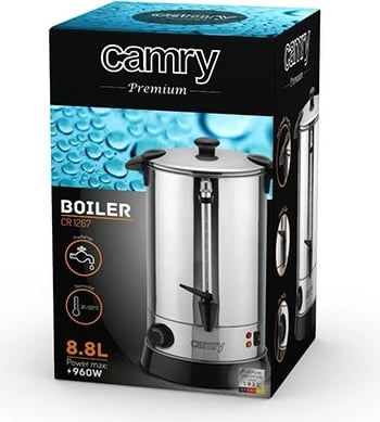 Dispenser uji i nxehtë, Camry CR 1267, 8.8 L, 950 W, inox