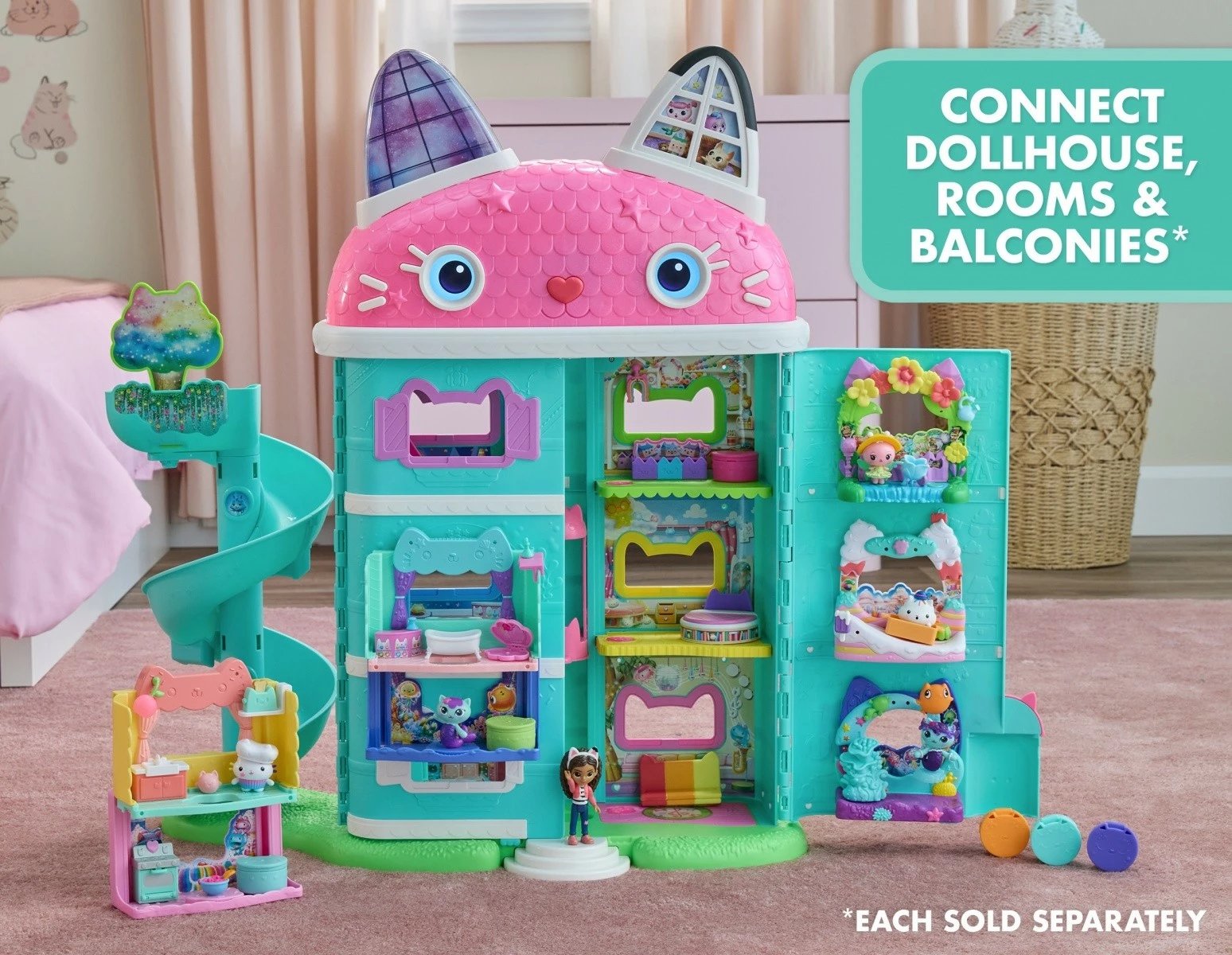 Set figurina Gabby's Dollhouse Gabi Cat House Movie, Spin Master, 6074118, plastikë, shumëngjyrësh