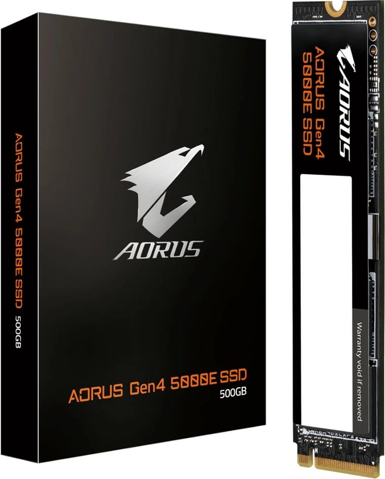 SSD Gigabyte AORUS Gen4 5000E 500GB, M.2, 5000 MB/s