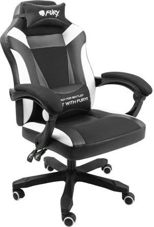 Karrige gaming Fury Avenger M+ NFF-1710, e zezë dhe e bardhë