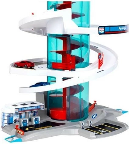 Garaž lodër Klein Helix Bosch Car Service me 2 makina lodër, 57cm, shumëngjyrësh