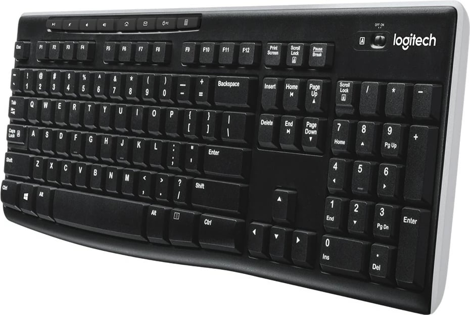 Tastierë wireless Logitech K270, e zezë