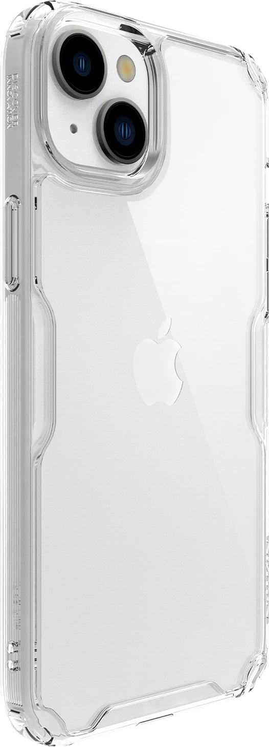 Mbështjellës Nillkin Nature Pro për iPhone 15, Transparent, i bardhë