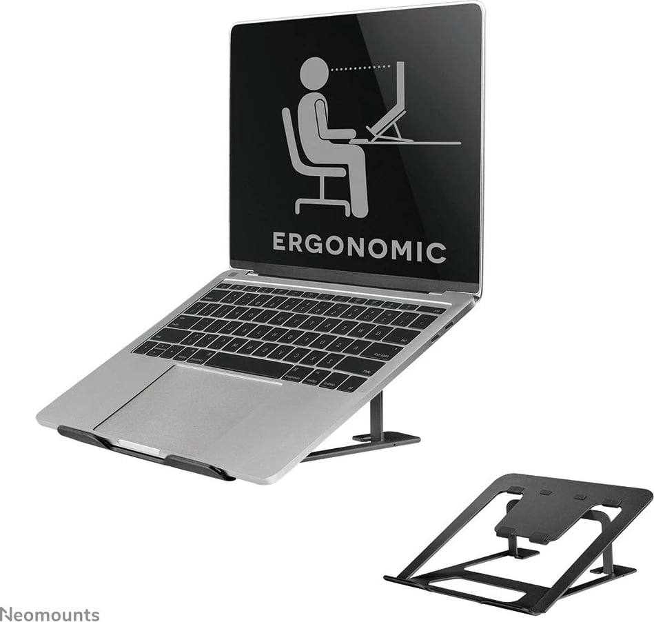 Mbajtës laptopi Newstar Neomounts NSLS085BLACK, Alumini, 10-17", i zi