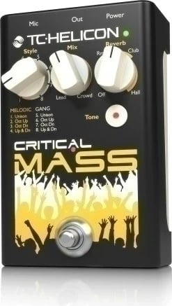 Efekt vokal TC Helicon Critical Mass, Reverb/Tone