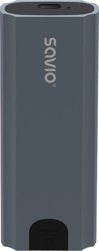 Kutia e jashtme për SSD Savio, me USB-C 3.1, gri