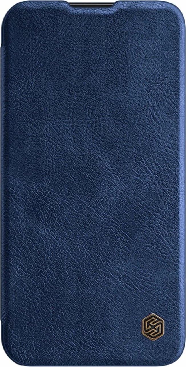 Mbështjellës Nillkin Qin Leather Pro Case për iPhone 14 Plus, me kapak dhe mbrojtje kamere, Kaltër
