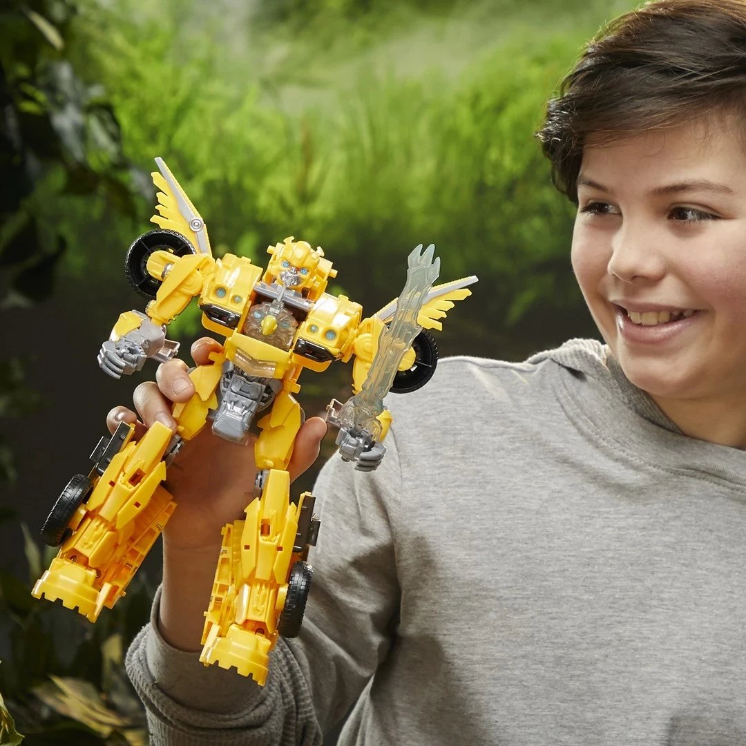 Lodër aksioni Hasbro Transformers Bumblebee, plastikë, elektronike, e verdhë