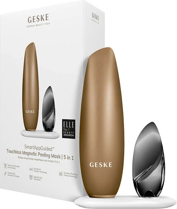 Pajisje për pastrim fytyre Geske 5-in-1 Magnetic Touchless Mask Peeler, IPX7, karikim magnetik, gri