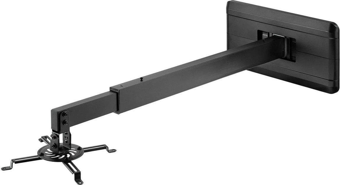 Mbajtës muri për projektor Maclean MC-945, çelik, i zi, distancë e rregullueshme