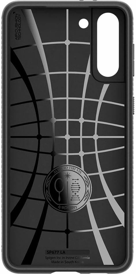 Mbështjellës Spigen Liquid Air për Samsung Galaxy S21, Mat Zi