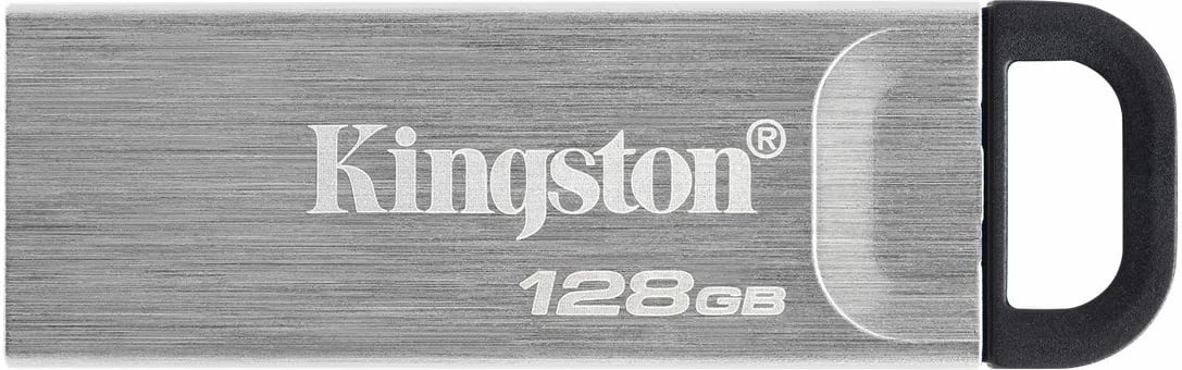 USB Kingston DataTraveler Kyson 128GB, USB 3.2, Argjendtë