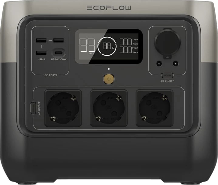 Stacion portativ energjie EcoFlow RIVER 2 Pro, 768Wh, 800W, i zi