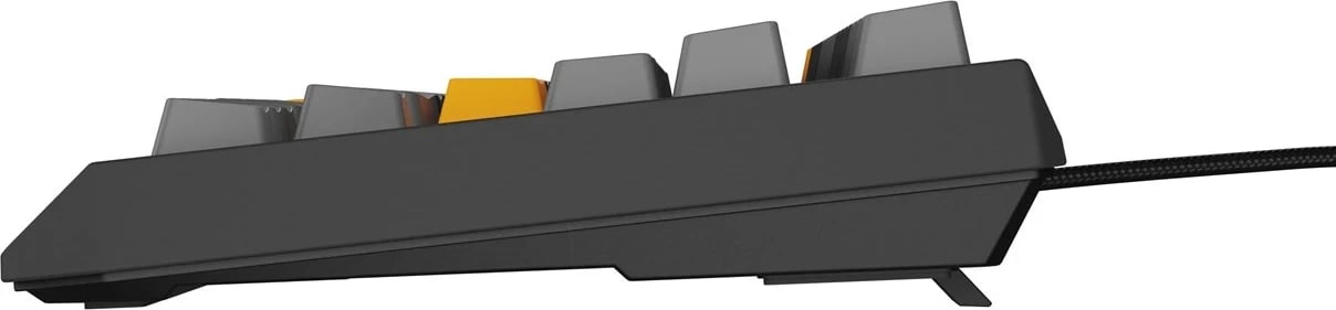 Tastierë mekanike GENESIS Thor 230 TKL, QWERTY, RGB, Wireless + Bluetooth + USB, Zezë/Gri/Portokalli