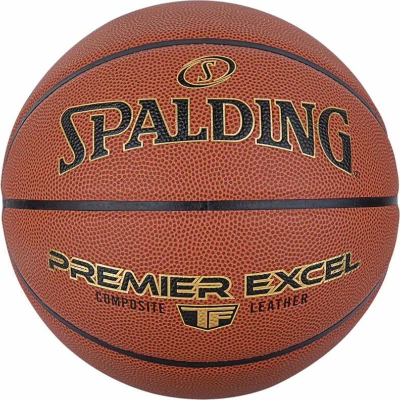 Top basketbolli Spalding Premier Excel për meshkuj, femra dhe fëmijë, portokalli
