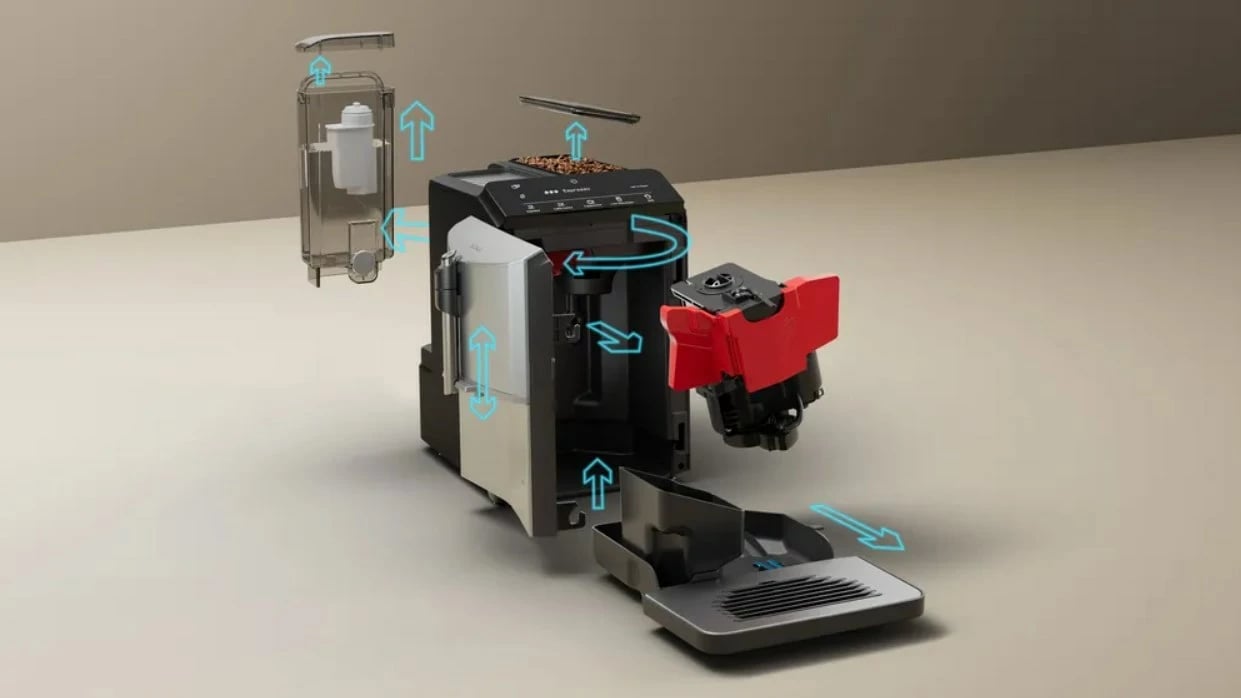 Makineri ekspresi Siemens TF303E01 EQ300, 1300W, argjend