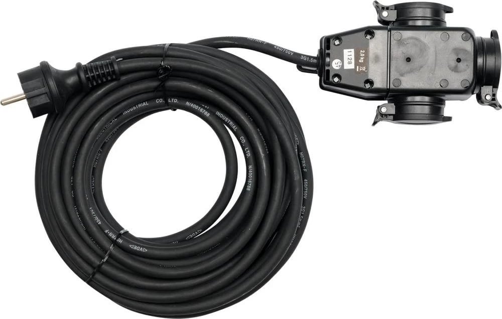 Zgjatues elektrik YATO YT-8116, 10 m, 3 dalje, i zi, për brenda/jashtë