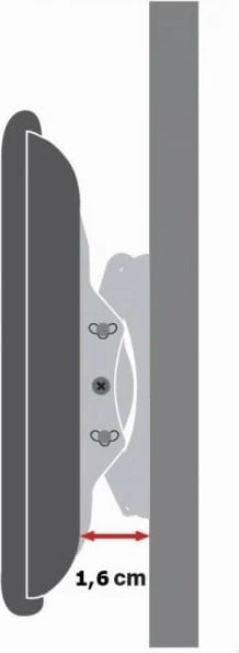 Mbajtëse muri për TV Techly 022649, për LCD/LED 42-80 inç, Slim, e zezë