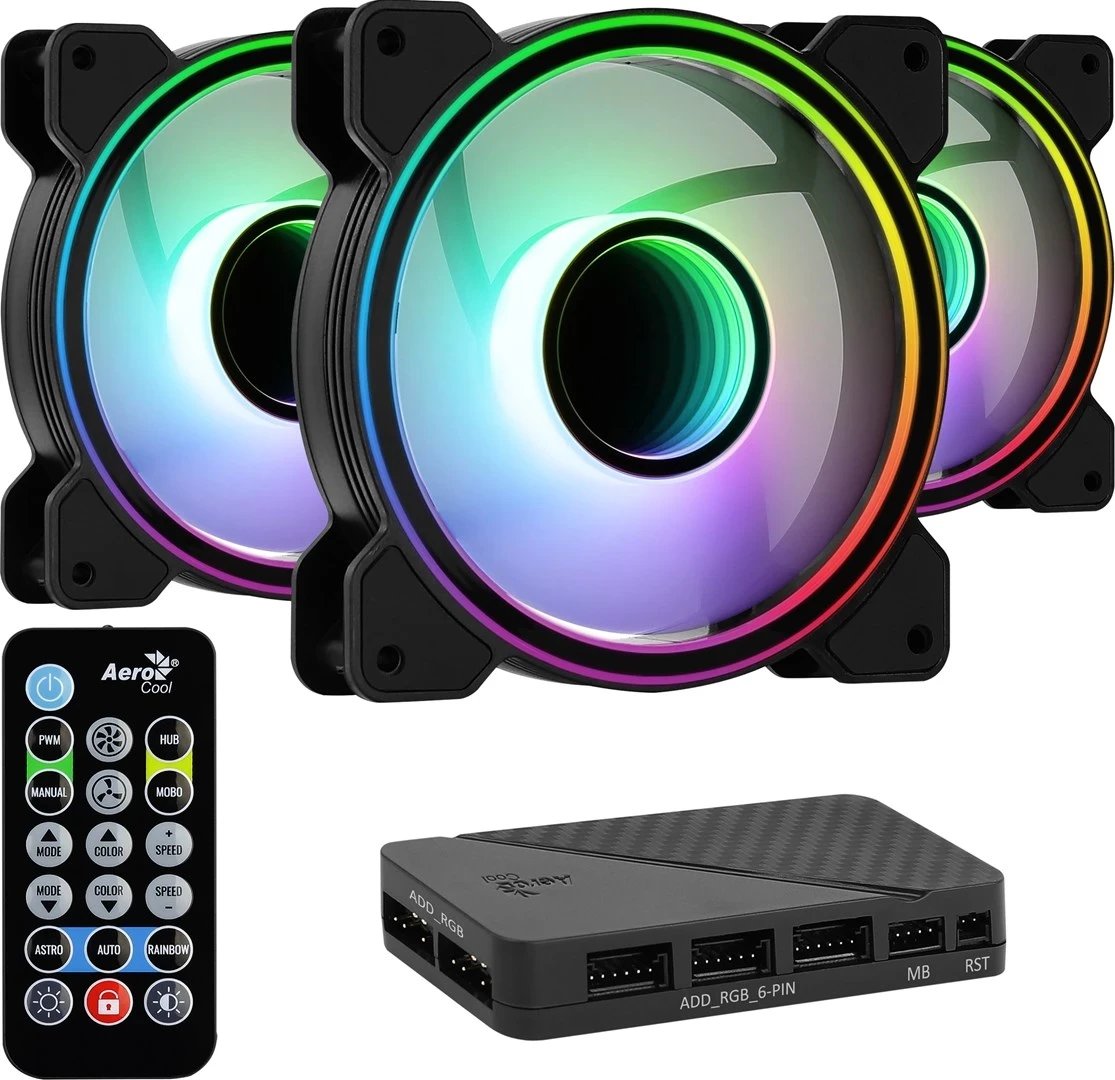 Set ftohësish Aerocool Mirage 12 ARGB PRO, të zi