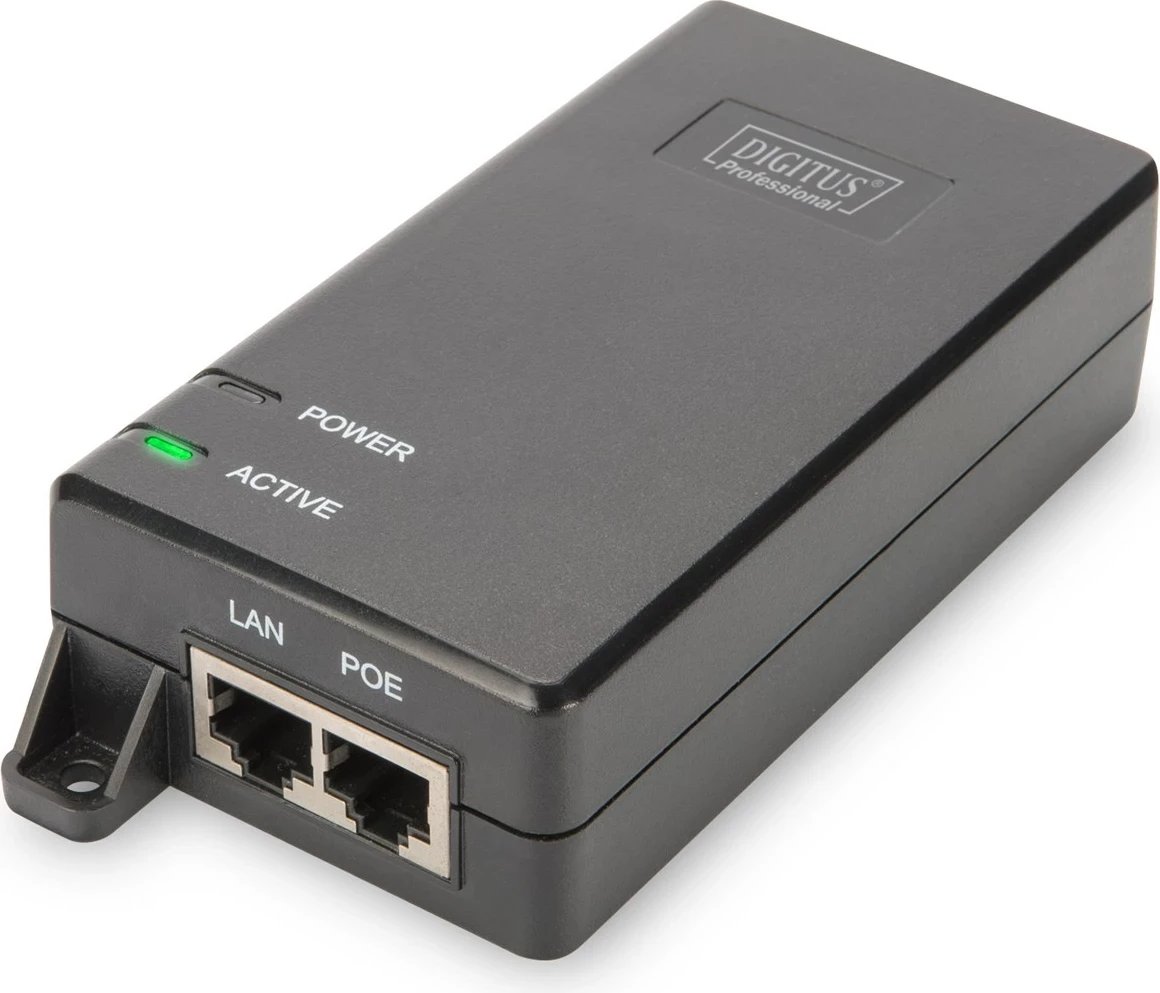 PoE Injector DIGITUS DN-95103-2, Gigabit Ethernet, 30 W, E zezë