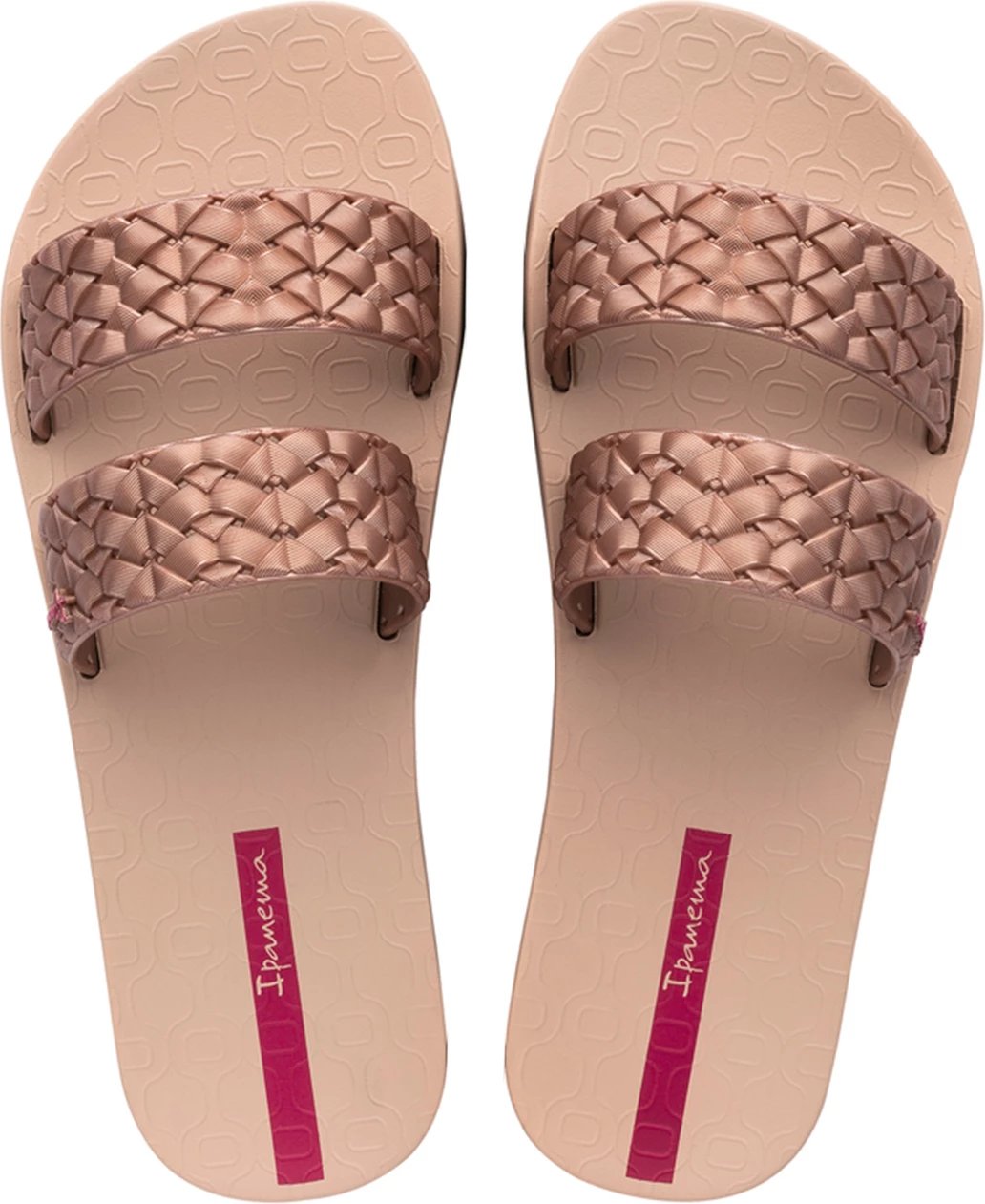 Flip-flopa për femra Ipanema, bezhë-rozë
