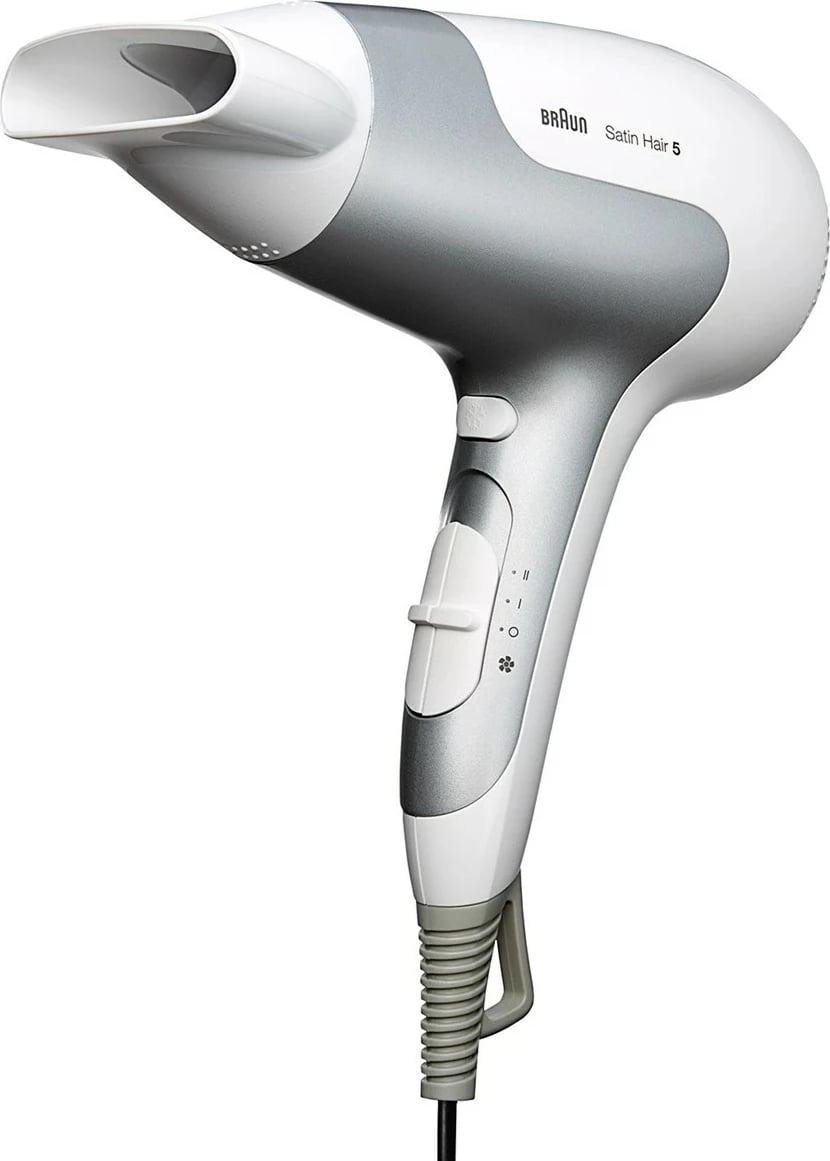 Tharëse flokësh Braun HD580, 2500 W, argjendtë, bardhë