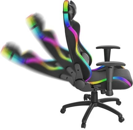 Karrige gaming Genesis Trit 500 RGB, Eco lëkurë dhe tekstil, e zezë