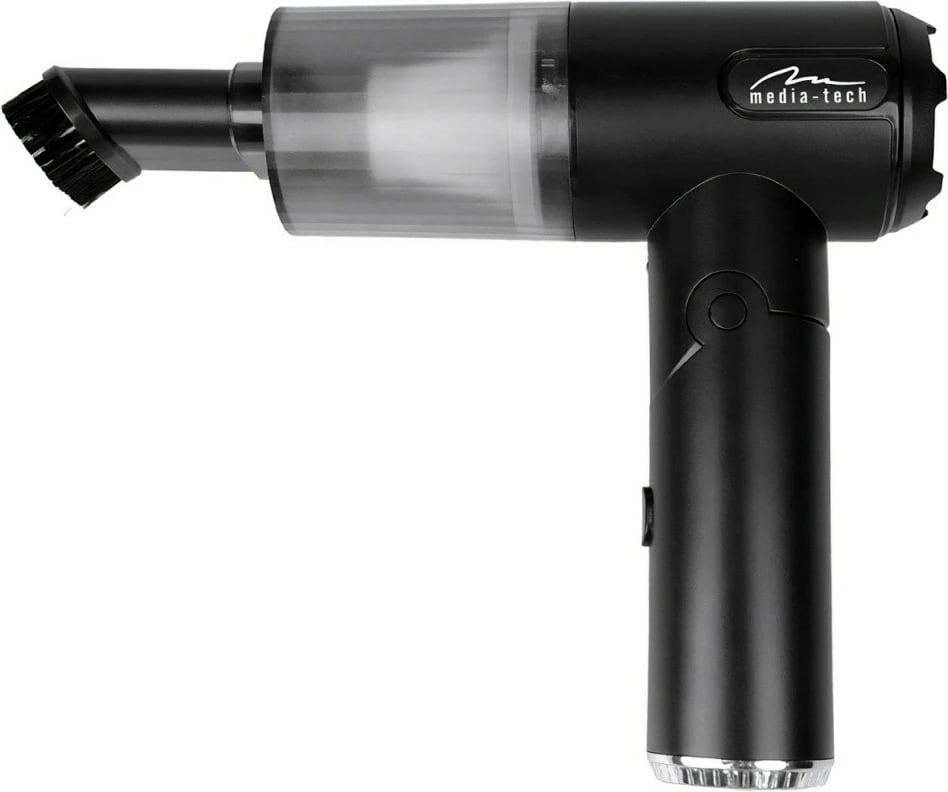 Fryrës/aspirator dore 2‑në‑1 Media‑Tech MT6538 65W 6800Pa 30 m/s LED bateri USB‑C, i zi, set me aksesorë