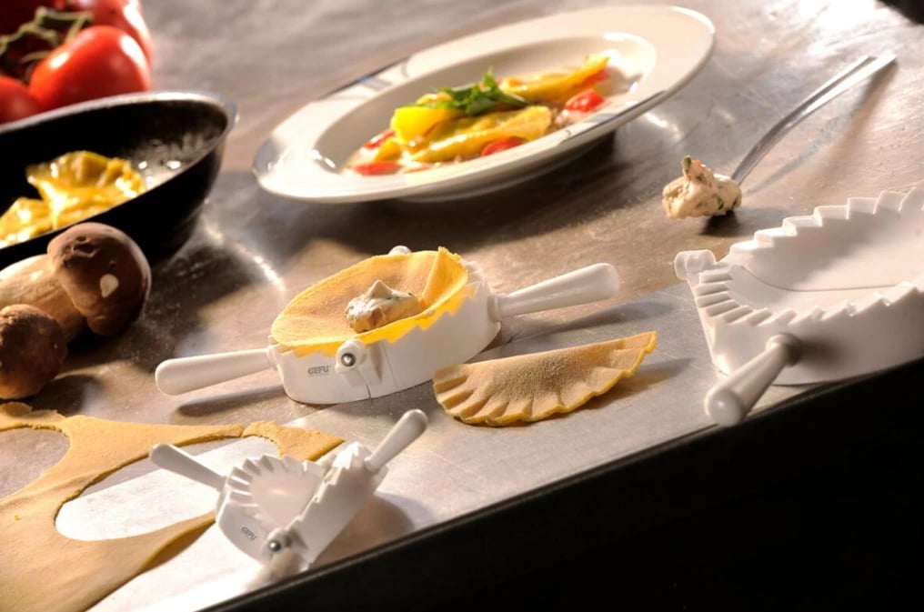 Forma ravioli GEFU VERONA, 3 copë, e bardhë