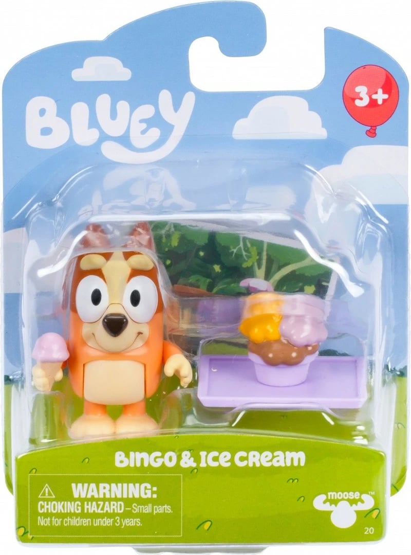 Figurinë Bluey Tm Toys BLU18040, Bingo & Dunny, plastikë, për fëmijë, shumëngjyrëshe, 1 copë