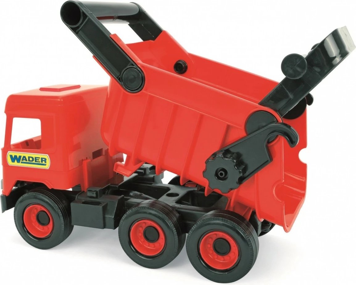 Kamion lodër Wader Middle Truck, dumper, 38 cm, kuq e zi, në kuti