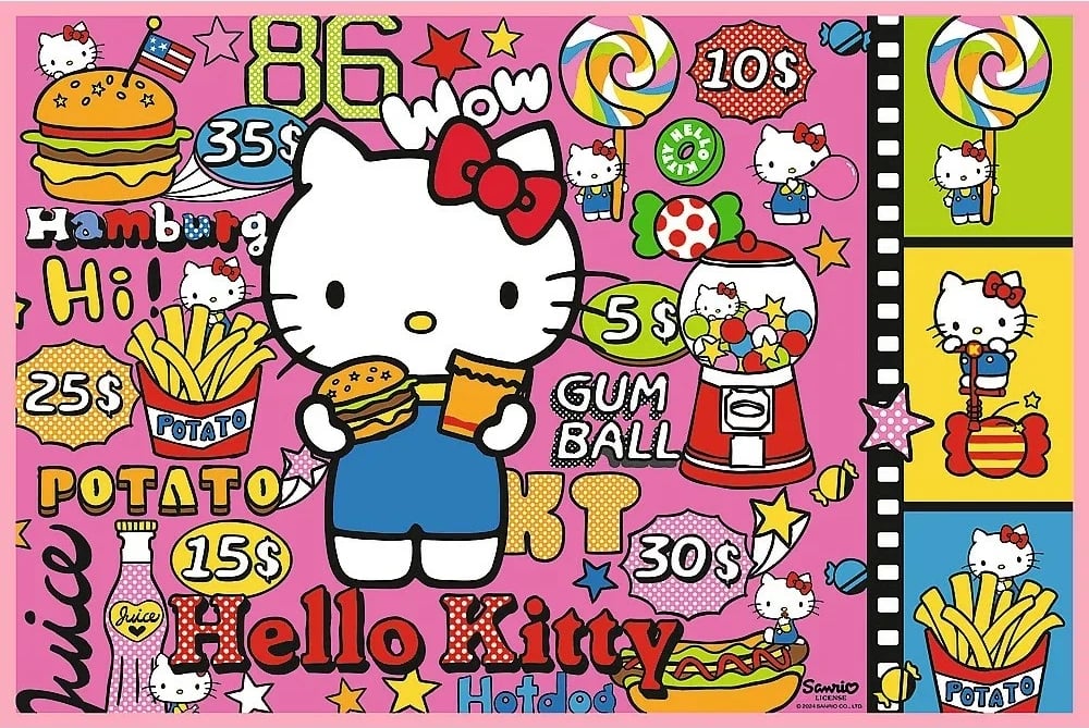 Puzzle për fëmijë Trefl Hello Kitty and Friends 2x200 pjesë, karton, shumëngjyrësh, set Puzzle për fëmijë Trefl Hello Kitty and Friends 2x200 pjesë, karton, shumëngjyrësh, set