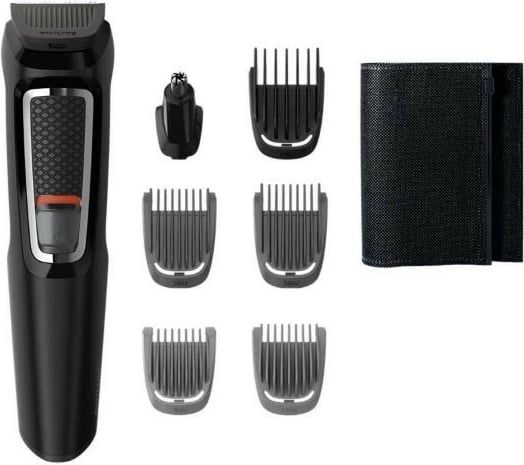 Trymer Philips Multigroom Series 3000 MG3720/15, 7 në 1, i zi