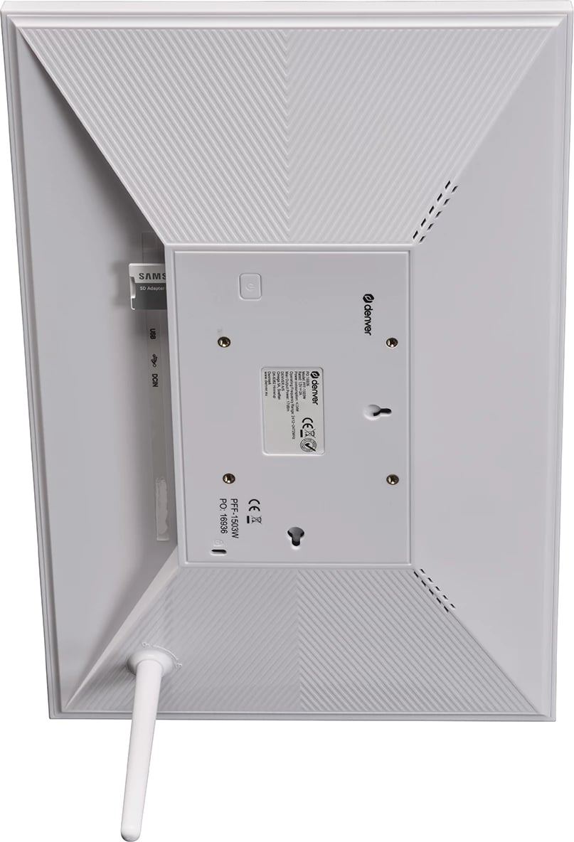 Kornizë digjitale Denver Frameo PFF-1503W, 15.6", 16 GB, Full HD, e bardhë