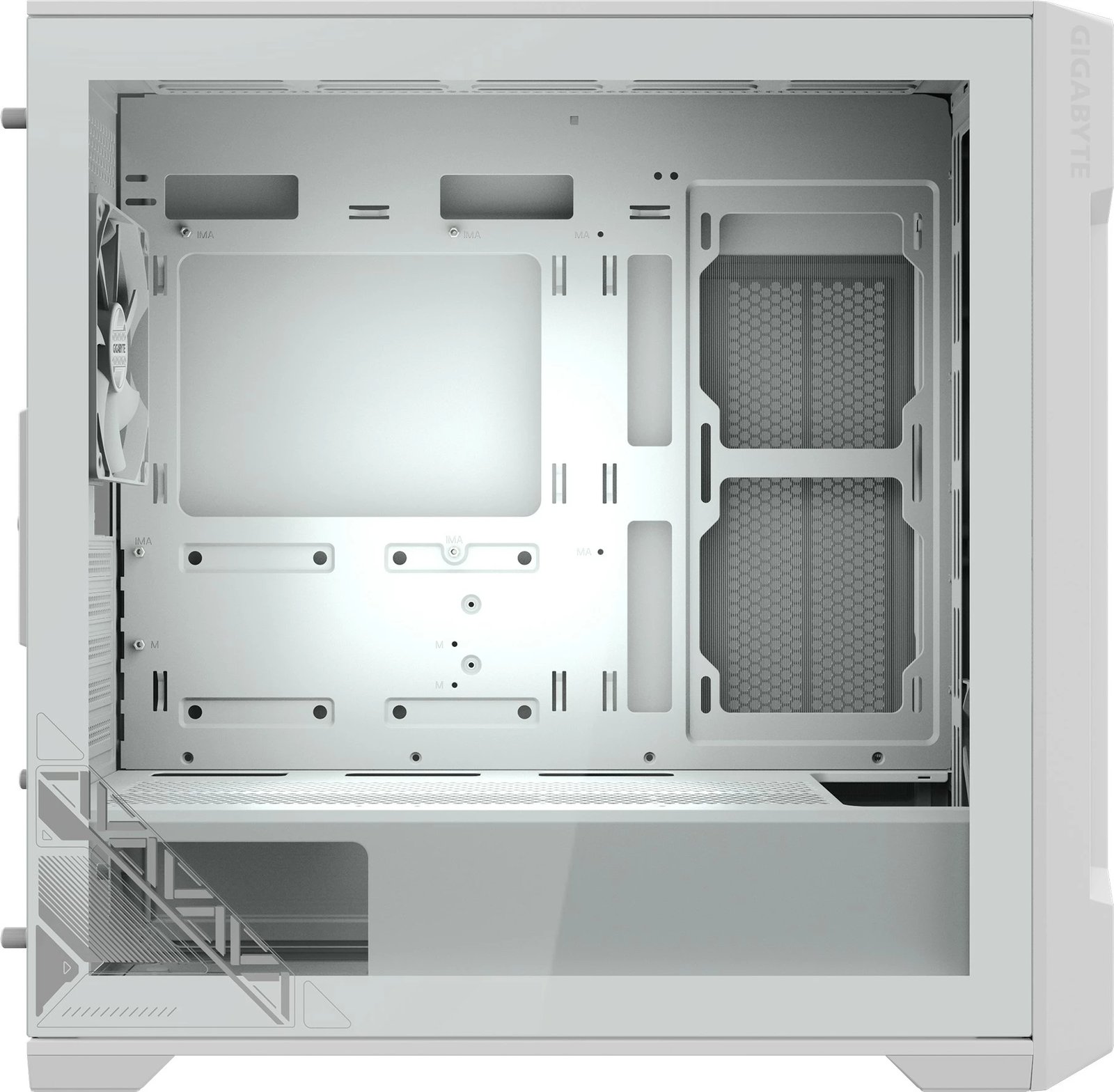 Kasë Gigabyte C102 Glass, Midi Tower, PC, e bardhë