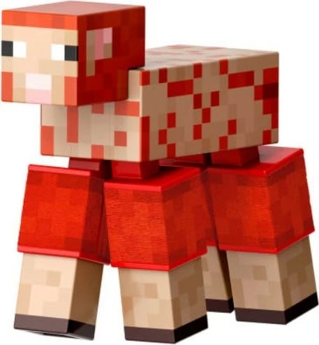 Figurinë Minecraft Mattel JCV22 dele Diamond Level, 14 cm, set me aksesorë, e kuqe