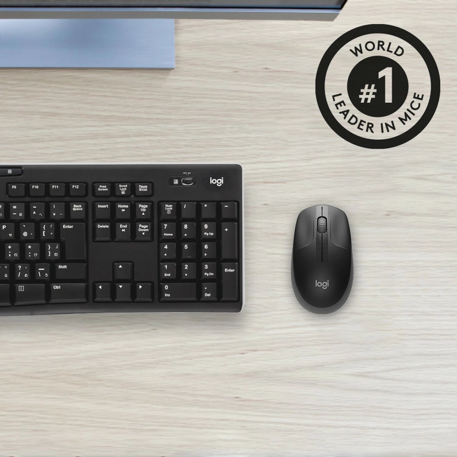 Maus Logitech M190, pa kabllo, optik, RF Wireless, 1000 DPI, ngjyrë qymyr