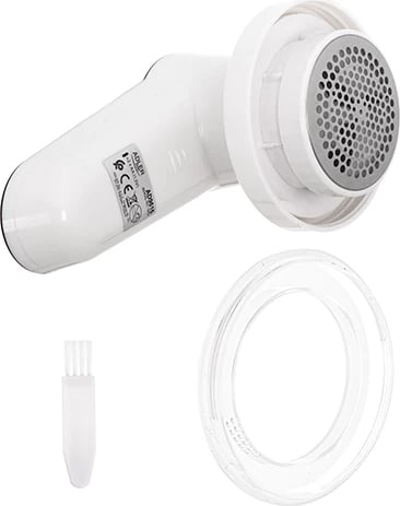 heqës pelete tekstilesh, Adler AD 9615, kokë 5 cm, thika çelik inox, punon me 2x AA, enë mbledhëse e heqshme, bardh e zezë