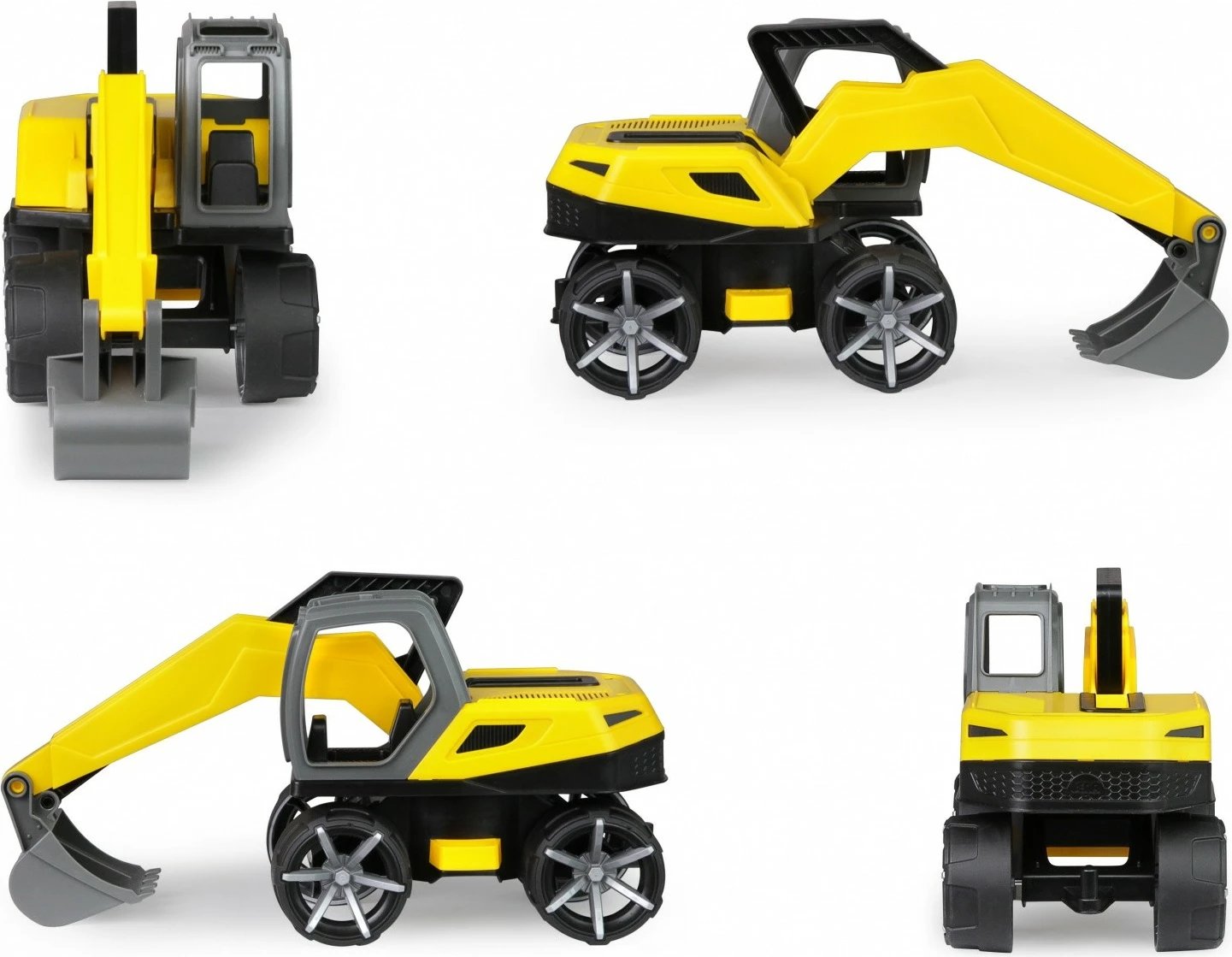 Ekskavator lodër Lena Truxx2, 35 cm, për fëmijë, Verdhë/Gri/Zi